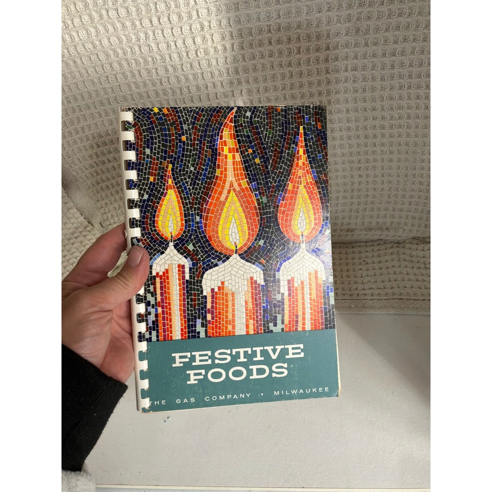 Vintage Festive Foods The Gas Company Milwaukee Cookbook OS Multi
